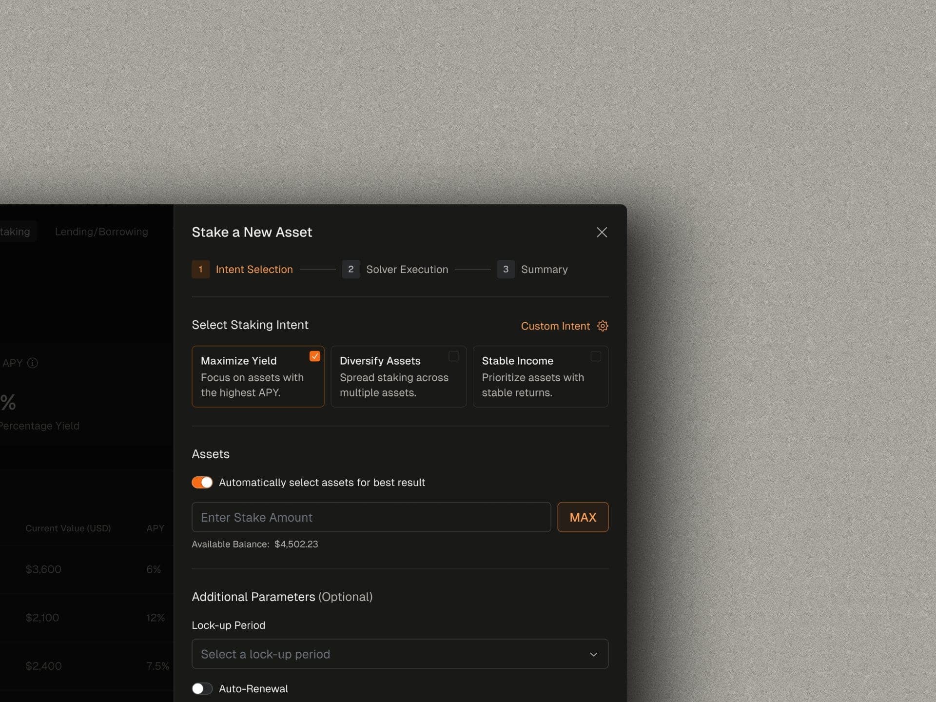SpoonFi — Staking