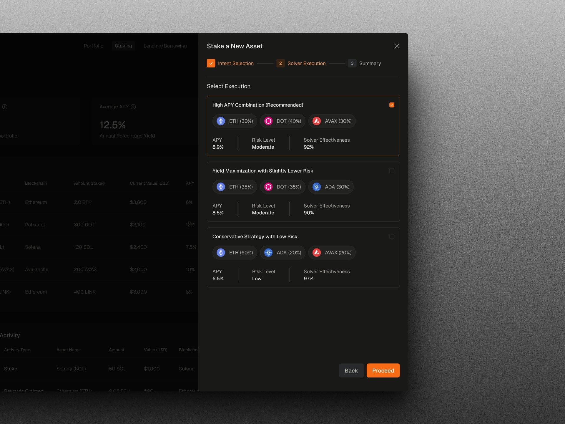 SpoonFi — Interface